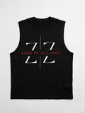 Zero to Zillions ZZ Logo Tank – Black flat lay