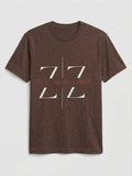 Zero to Zillions ZZ Logo Tee – Brown flat lay