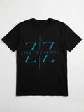 Zero to Zillions ZZ Logo Tee in Heather Gray